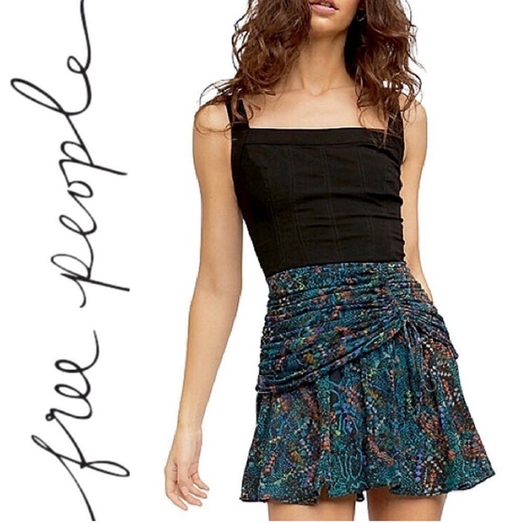 NWT Free People Saturday Sun Mini Skirt Who is She - Picture 2 of 13